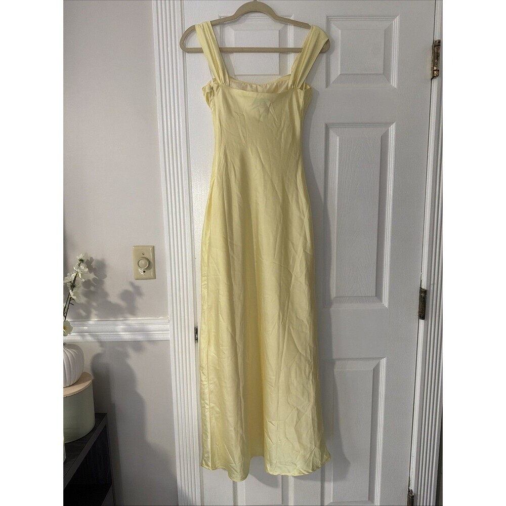 Princess Polly Azura Off The Shoulder Maxi Dress Yellow US 2 - Picture 2 of 3